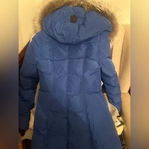 Adali Fox Fur-Trim Puffer Coat